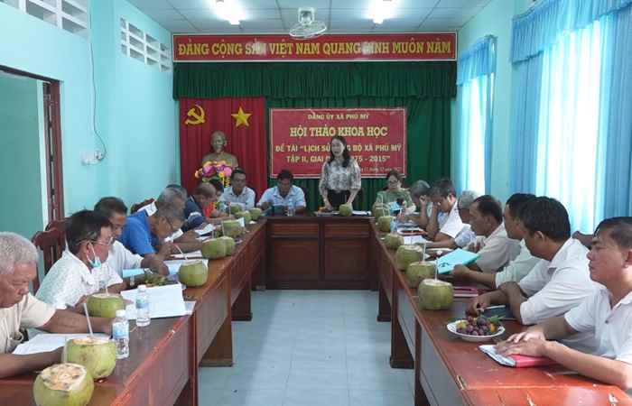 Mỹ Tú: Hội thảo khoa học “Lịch sử Đảng bộ xã Phú Mỹ tập II, giai đoạn 1975 - 2015
